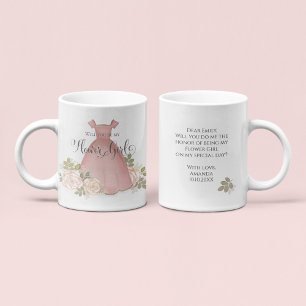 Taza De Café ¿Quieres ser mi dama de flores? Propuesta personal