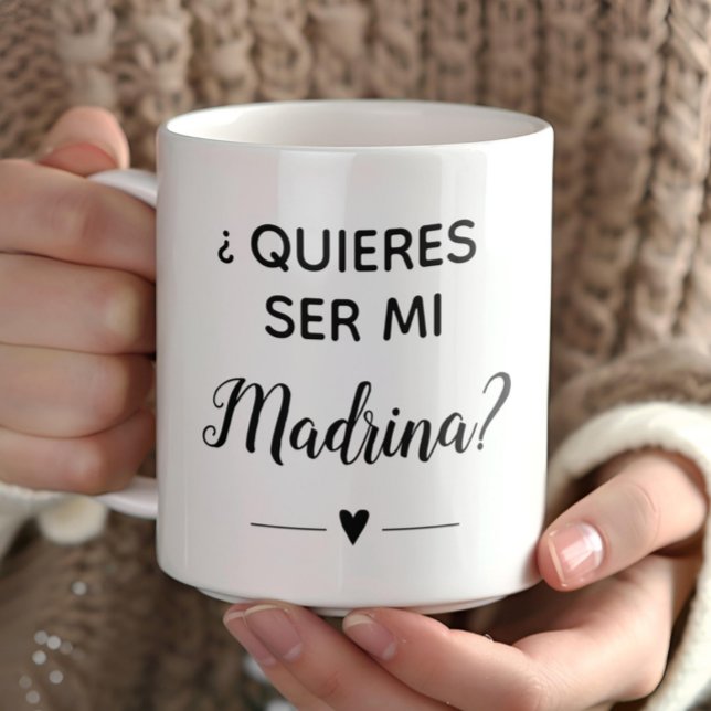 Taza De Café Quieres ser mi madrina Propuesta de Madrina (Subido por el creador)