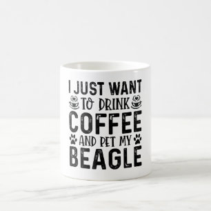 Taza De Café Quiero acariciar a mi Beagle