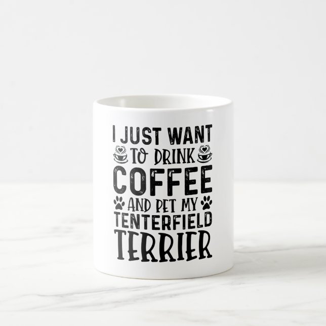 Taza De Café Quiero acariciar a mi Tenterfield Terrier (Centro)