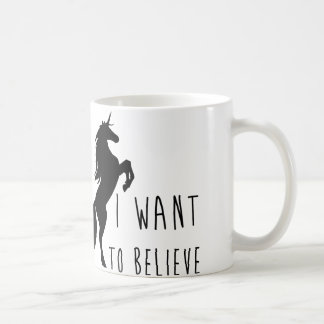 Taza De Café Quiero Creer Que Unicorn Mug