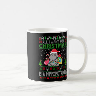 Taza De Café Quiero Hipopótamo Para Navidades Xmas Hippo Ani