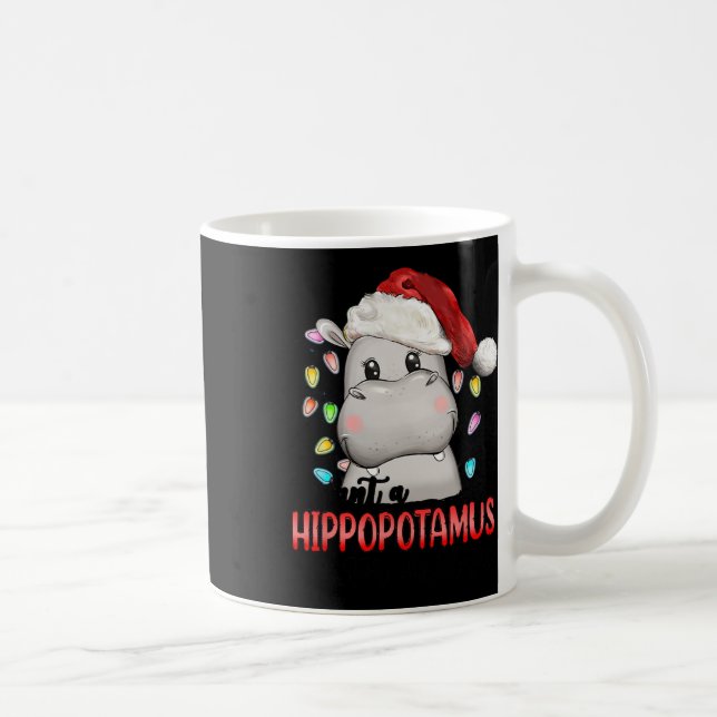 Taza De Café Quiero Hipopótamo Para Navidades Xmas Hippo Lov (Derecha)