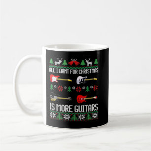 Taza De Café Quiero Más Camisetas Divertidas de Guitarrista Nav