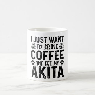 Taza De Café Quiero Mascota A My Akita