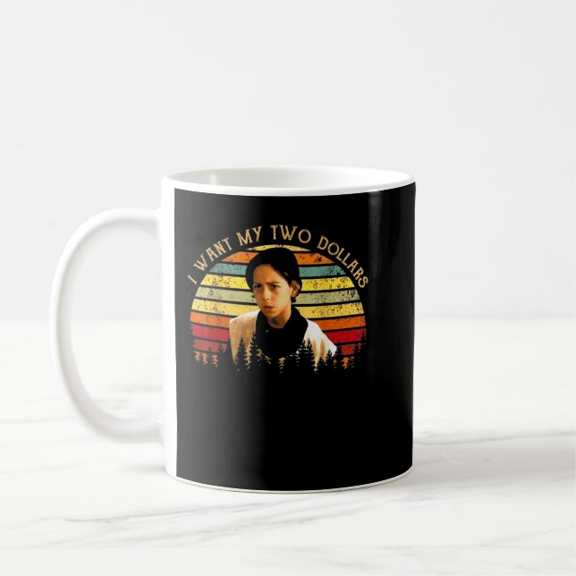 Taza De Café Quiero mi divertida cosecha retro de dos dólares (Izquierda)