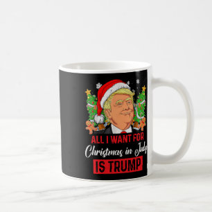 Taza De Café Quiero Navidades En Julio, Es Divertido Santa Trum