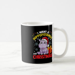 Taza De Café Quiero Un Hipopótamo Para Los Navidades