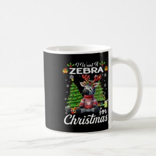 Taza De Café Quiero Una Cebra Para Los Navidades De Los Regalos