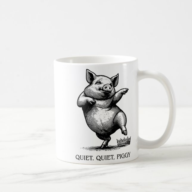 Taza De Café Quiet Ggy Meme Feminist Subtle Humor Protest Resis (Derecha)