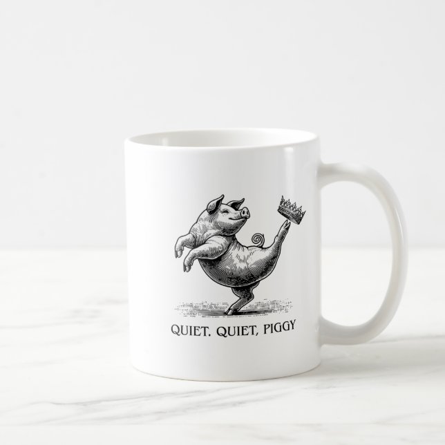 Taza De Café Quiet Ggy Meme Feminist Subtle Humor Protest Resis (Derecha)