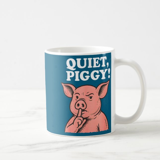 Taza De Café Quiet Ggy Meme Saying Humor Tees  (Derecha)