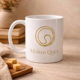 Taza De Café Quiet Gold Swirl Classic Mug, 11 oz
