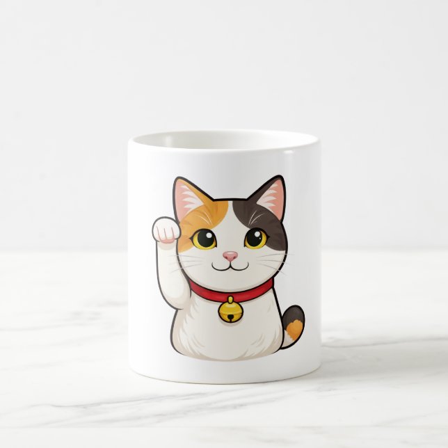 Taza De Café Quiet Icons – Lucky Cat (Centro)