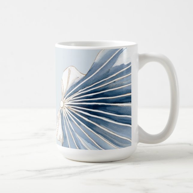 Taza De Café Quiet Tides | Concha Azul Costera  (Derecha)