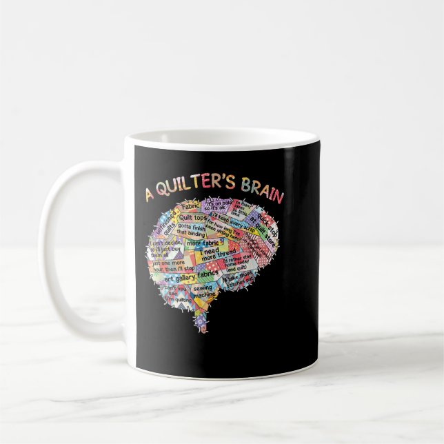 Taza De Café Quillar el cerebro de un edredón   (Izquierda)