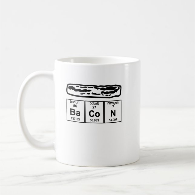 Taza De Café Química de Bacon Strip Clásico (Izquierda)