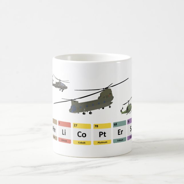 Taza De Café Química de helicópteros militares (Centro)