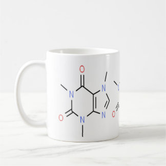 Taza De Café "Química de la Molécula cafeína"