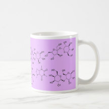 química del té y del café en púrpura