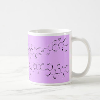 Taza De Café química del té y del café en púrpura