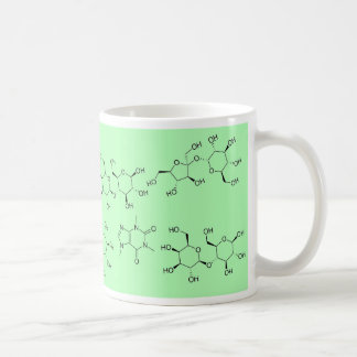 Taza De Café química del té y del café en verde