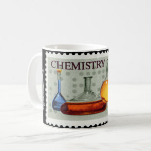Taza De Café Química~ Estampilla Estadounidense~ Sociedad Quími