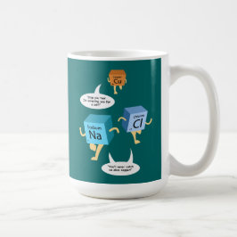 Taza De Café Química periódica de mordaza de tabla