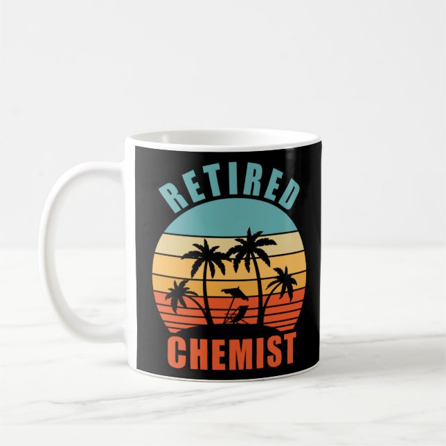 Taza De Café Química retirada Química Feliz Jubilación (Izquierda)