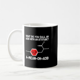 Taza De Café Químico Trabajo Química Pun Amino Ácido Químico Te