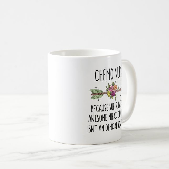 Taza De Café Quimioterapia Enfermera quimioterapia Regalo Idea  (Anverso derecho)