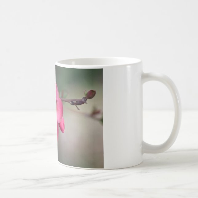 Taza De Café Quince de Flores Rosa Perfecto (Derecha)