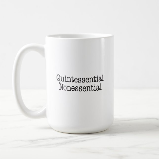 Taza De Café Quintesencial café Mug (Izquierda)
