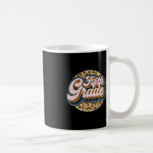 Taza De Café Quinto profesor de leopardo curó el quinto grado d