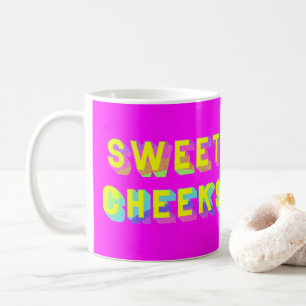 Taza De Café Quiras dulces Muñeca de arte arcoiris