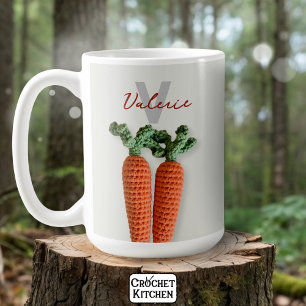 Taza De Café Quirky Amigurumi Nombre de las zanjas crochet Mini