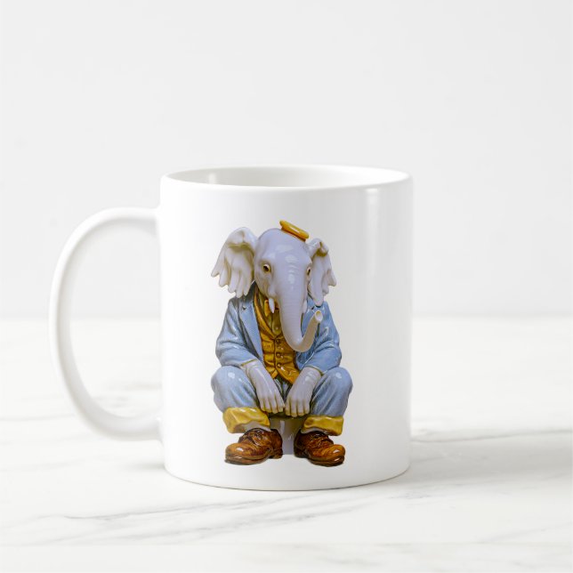 Taza De Café Quirky Elephant Man  (Izquierda)