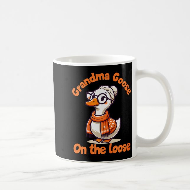 Taza De Café Quirky Goose Creations Funny Grandma Goose On The  (Derecha)
