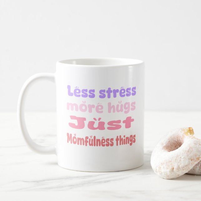 Taza De Café Quirky Hug Momfulness white (Con donut)