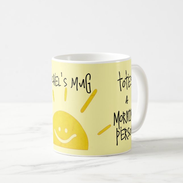 Taza De Café Quirky sassy mug persona de la mañana (Anverso derecho)