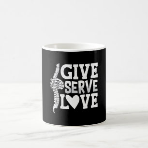 Taza De Café Quiropráctico de servicio de amor Quiropráctico de