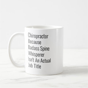 Taza De Café Quiropráctico porque susurrador espinoso