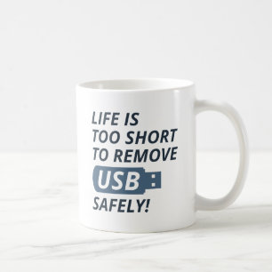 Taza De Café Quitar USB de forma segura