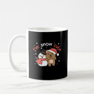 Taza De Café Quokka Soy el muñeco de nieve de nieve con nieve