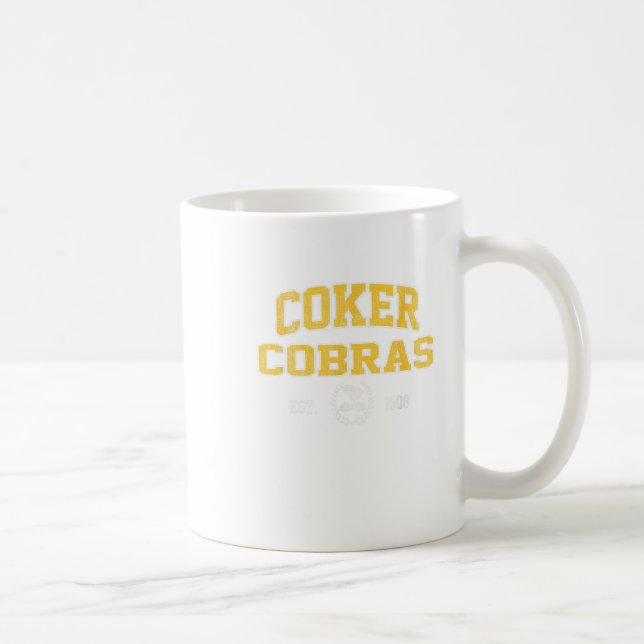 Taza De Café R College Cobras Arch Retro Para Hombres (Derecha)