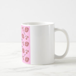 Taza De Café RAB Rockabilly Besos de Cereza en Rosa