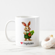 Rabbit ama Vegetables Mug