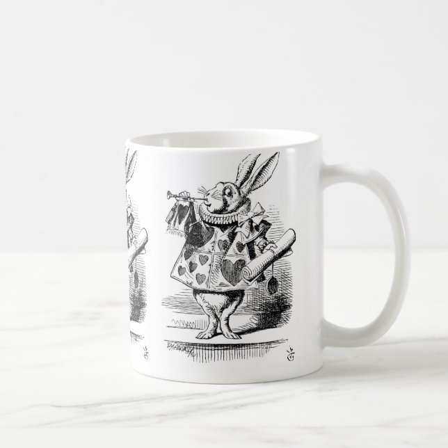 Taza De Café Rabbit blanco vestido como Herald (Derecha)