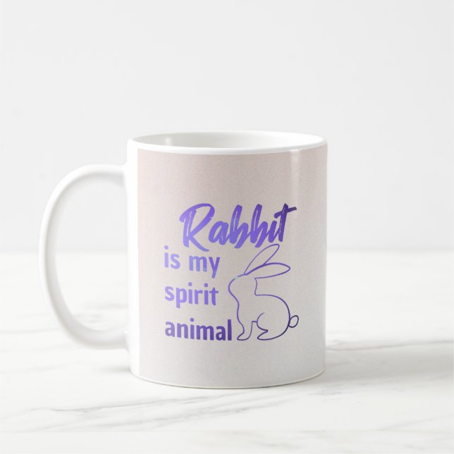 Taza De Café Rabbit is my spirit animal (Izquierda)