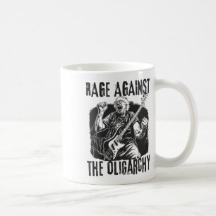 Taza De Café Rabia contra la oligarquía Bernie Sanders contra l